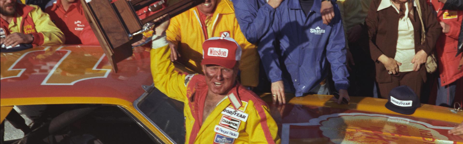 Cale Yarborough scored his first win in 1965 and drove on to win three series championships in the 1970s.