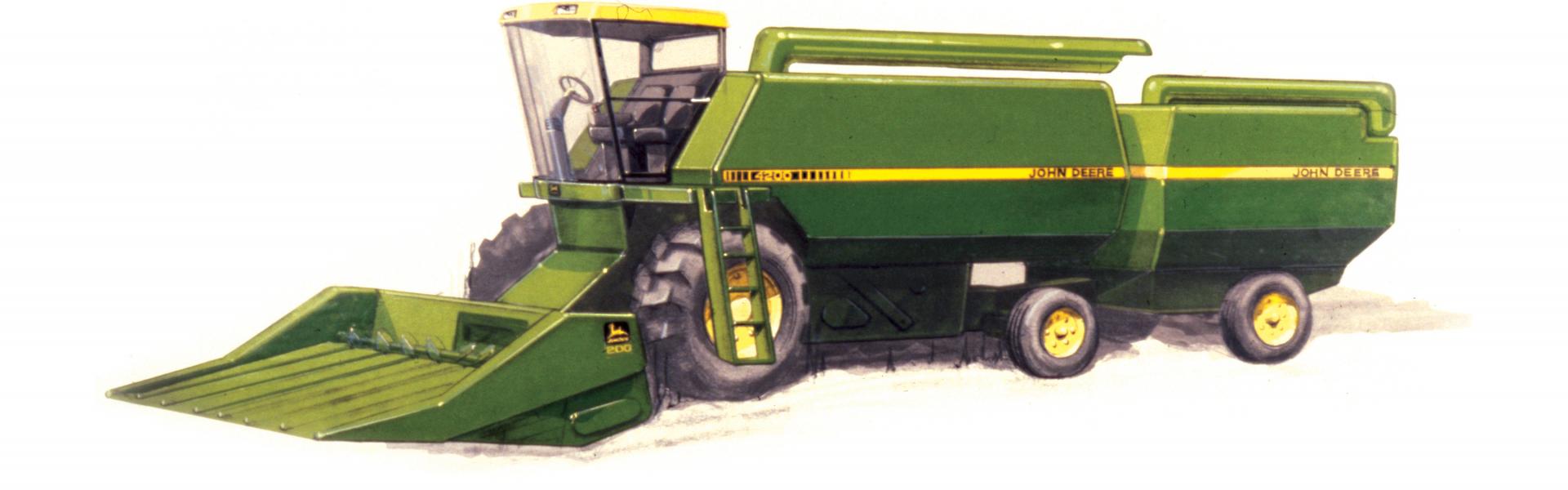 John Deere Articulated Prototype combine